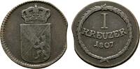 Baden-Durlach Cu Kreuzer Karl Friedrich 1806-1811 -