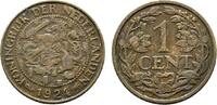 Niederlande-Königreich Cent Wilhelmina I. 1890-1948 -