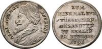 Brandenburg-Preußen Versilberte Messingmedaille Friedrich Wilhelm II. 1786-1797 -