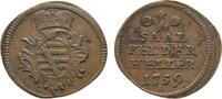Sachsen-Coburg-Saalfeld Cu Heller Franz Josias 1745-1764 -