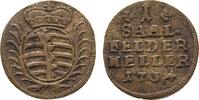 Sachsen-Coburg-Saalfeld Cu Heller Christian Ernst und Franz Josias 1729-1745 -