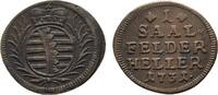 Sachsen-Coburg-Saalfeld Cu Heller Christian Ernst und Franz Josias 1729-1745 -