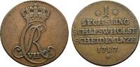 Schleswig-Holstein, Königliche Linie Cu Sechsling Christian VII. 1766-1808 -