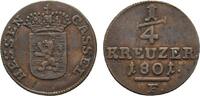 Hessen-Kassel Cu 1/4 Kreuzer Wilhelm IX. 1785-1803 -