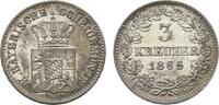 Bayern 3 Kreuzer Ludwig II. 1864-1886 -