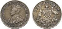 Australien 3 Pence George V. 1910-1936 -