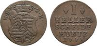 Hanau-Münzenberg Cu Heller Wilhelm IX. von Hessen-Kassel 1760-1785 -