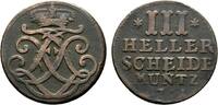 Hessen-Kassel Cu 3 Heller Friedrich II. 1760-1785 -