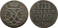 Hessen-Kassel Cu 4 Heller Friedrich II. 1760-1785 -