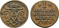 Hessen-Kassel Cu Heller Friedrich II. 1760-1785 -