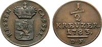 Hessen-Kassel Cu 1/2 Kreuzer Friedrich II. 1760-1785 -