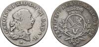 Baden-Durlach 10 Kreuzer Karl Friedrich 1738-1806 -