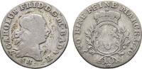 Baden-Durlach 10 Kreuzer Karl Friedrich 1738-1806 -