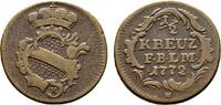 Baden-Durlach Cu 1/2 Kreuzer Karl Friedrich 1738-1806 -