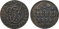 Jülich-Berg Cu 1/2 Stüber Karl Theodor 1742-1799 -