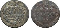 Wied-Neuwied 3 Stüber Johann Friedrich Alexander 1737-1791 -