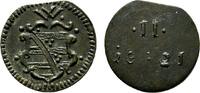 Sachsen-Alt-Weimar Kipper Cu 2 Pfennig Johann Ernst und seine sechs Brüder 1619-1622 -