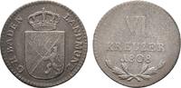 Baden-Durlach 6 Kreuzer Karl Friedrich 1806-1811 -