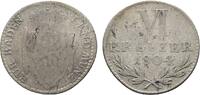 Baden-Durlach 6 Kreuzer Karl Friedrich 1738-1806 -