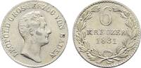 Baden-Durlach 6 Kreuzer Leopold 1830-1852 -