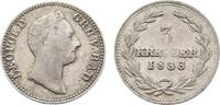 Baden-Durlach 3 Kreuzer Leopold 1830-1852 -