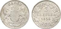 Baden-Durlach 3 Kreuzer Friedrich I. 1852-1907 -