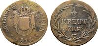Baden-Durlach Cu 1/2 Kreuzer Carl Ludwig Friedrich 1811-1818 -
