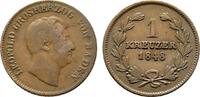 Baden-Durlach Cu Kreuzer Leopold 1830-1852 -