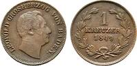 Baden-Durlach Cu Kreuzer Leopold 1830-1852 -