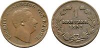 Baden-Durlach Cu Kreuzer Leopold 1830-1852 -