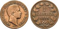Baden-Durlach Cu Kreuzer Friedrich I. 1852-1907 -