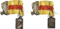 Baden-Durlach Versilberte Bronzeplakette Friedrich I. 1852-1907 -