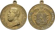 Baden-Durlach Tragbare Bronzemedaille Friedrich I. 1852-1907 -