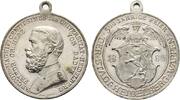 Baden-Durlach Tragbare versilberte Bronzemedaille Friedrich I. 1852-1907 -