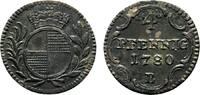 Brandenburg-Ansbach 4 Pfennig Christian Friedrich Karl Alexander 1757-1791 -