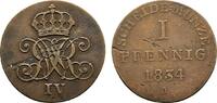 Braunschweig-Calenberg-Hannover Cu Pfennig Wilhelm IV. 1830-1837 -