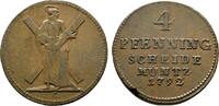 Braunschweig-Calenberg-Hannover Ausbeute Cu 4 Pfennig Georg III. 1760-1820 -