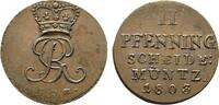 Braunschweig-Calenberg-Hannover Cu 2 Pfennig Georg III. 1760-1820 -