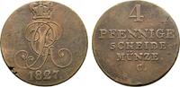 Braunschweig-Calenberg-Hannover Cu 4 Pfennig Georg IV. 1820-1830 -