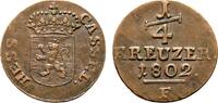 Hessen-Kassel Cu 1/4 Kreuzer Wilhelm IX. 1785-1803 -