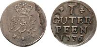 Brandenburg-Preußen Guter Pfennig Friedrich Wilhelm I. 1713-1740 -