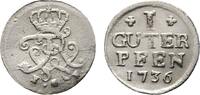 Brandenburg-Preußen Guter Pfennig Friedrich Wilhelm I. 1713-1740 -