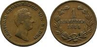 Baden-Durlach Cu Kreuzer Leopold 1830-1852 -