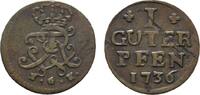 Brandenburg-Preußen Guter Pfennig Friedrich Wilhelm I. 1713-1740 -