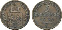 Brandenburg-Preußen Cu 3 Pfennig Friedrich Wilhelm IV. 1840-1861 -