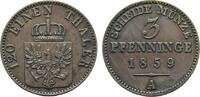Brandenburg-Preußen Cu 3 Pfennig Friedrich Wilhelm IV. 1840-1861 -