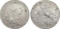 Brandenburg-Ansbach Taler Christian Friedrich Karl Alexander 1757-1791 -