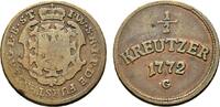 Fürstenberg Cu 1/2 Kreuzer Joseph Wenzel 1762-1783 -