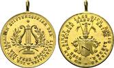 Halberstadt, Stadt Tragbare vergoldete Bronzemedaille -