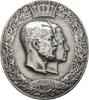 Baden-Durlach Einseitige ovale Medaille Friedrich I. 1852-1907 -